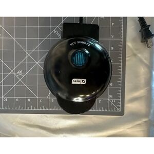 DASH Mini Waffle Maker 4" Waffle Mold Nonstick Waffle Iron Quick Heat Up, Black
